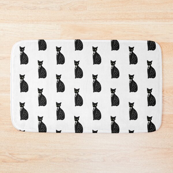 Item preview, Dapper Black Tuxedo Cat with Mouse for You Die Cut designed and sold by JoyousArt4u.