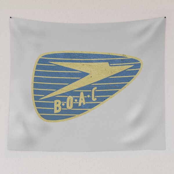 Item preview, BOAC Airways - Travel Worn designed and sold by RedFirecracker.