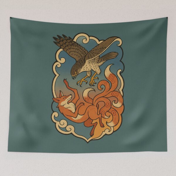 Item preview, Sky Hawk Against Fire Fox designed and sold by EdvvinStudios.