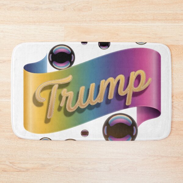 Item preview, Trump Golden Script - Retro Rainbow Aesthetic Design designed and sold by DrukNaStyl.