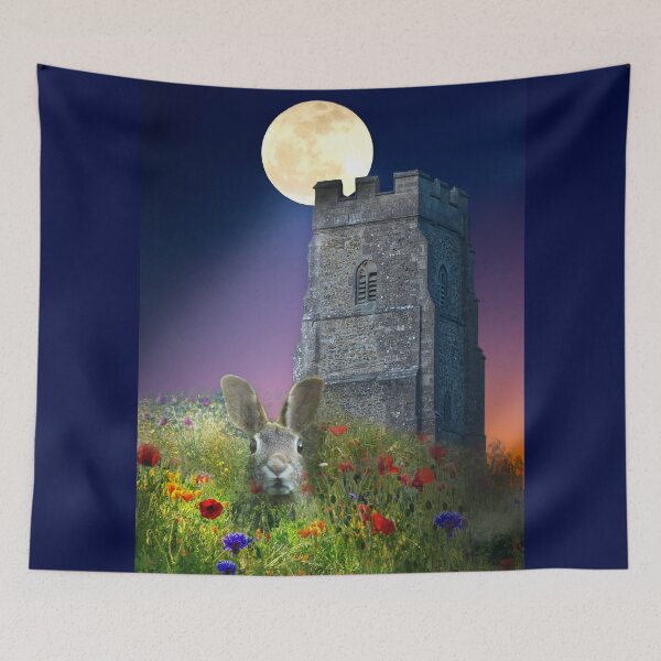 Item preview, Glastonbury Tor Moon Hare designed and sold by Alisonchambers2.