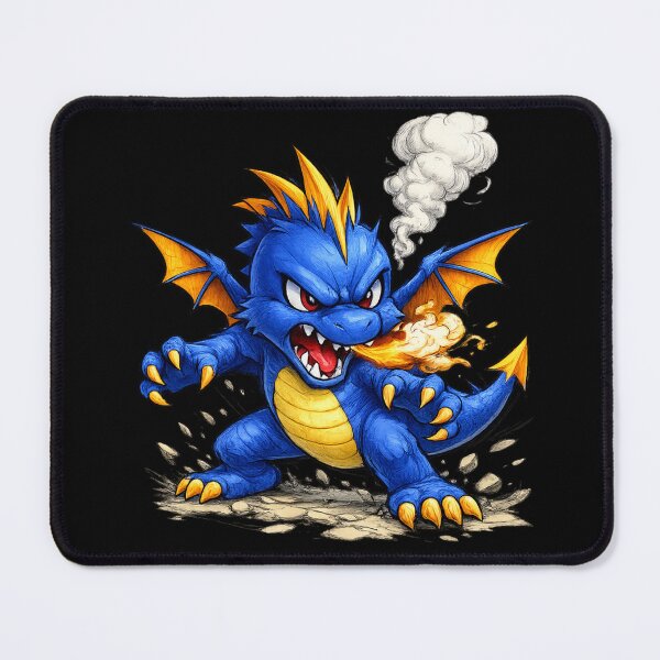 Item preview, Little Mighty Blue Dragon designed and sold by HubiUrbanStudio.