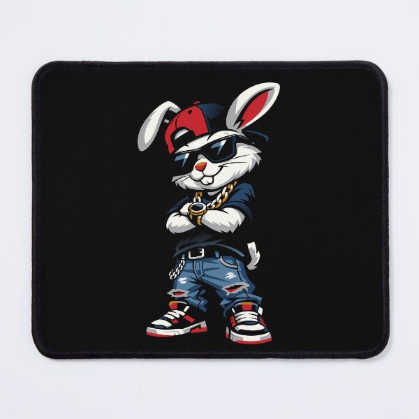 Item preview, Bunny Face with Sunglasses Cap Easter Day for Boys Men Kids designed and sold by Colorfulman.