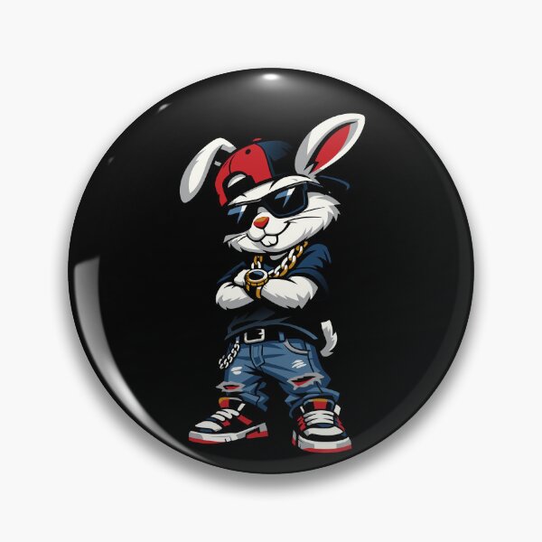 Item preview, Bunny Face with Sunglasses Cap Easter Day for Boys Men Kids designed and sold by Colorfulman.