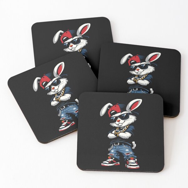 Item preview, Bunny Face with Sunglasses Cap Easter Day for Boys Men Kids designed and sold by Colorfulman.