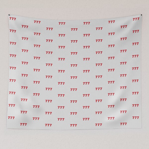 Item preview, Lucky Number 777 Red Casino Slot Machine Style Graphic designed and sold by GemsAnatomy.