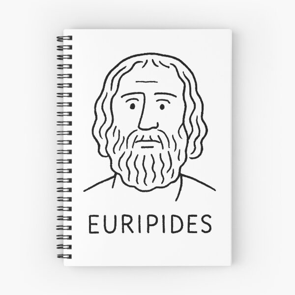 Item preview, Euripides Minimalist Line Art Portrait – Greek Tragedian Black and White Monochrome designed and sold by Artsy-With.