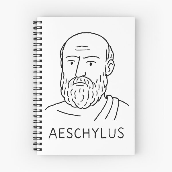 Item preview, Aeschylus Minimalist Portrait – Black and White Line Art of Greek Tragedian designed and sold by Artsy-With.