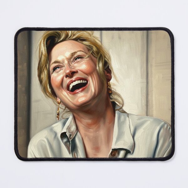 Item preview, Pure Radiance: Meryl Streep Iconic Laughter Portrait designed and sold by Art's Diner.