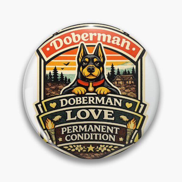 Item preview, Doberman Love Permanent Condition Doberman Gift designed and sold by WildVista.