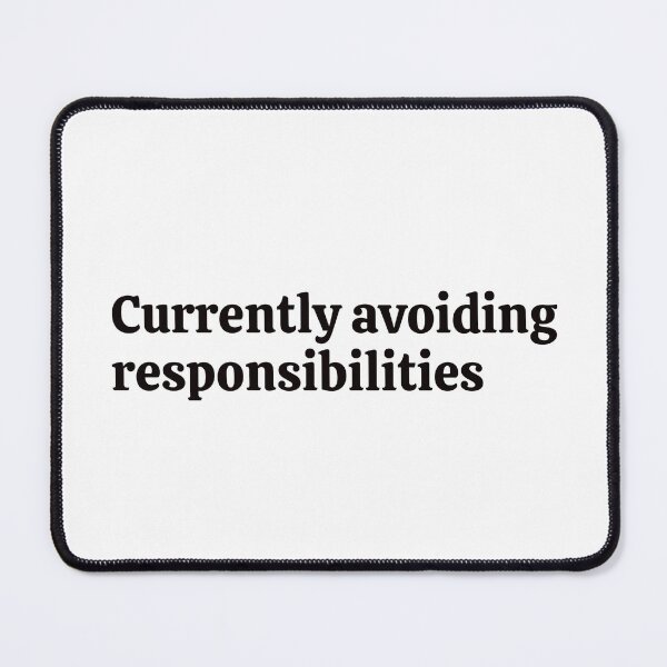 Item preview, Currently avoiding responsibilites. Sticker designed and sold by rebel-store21.