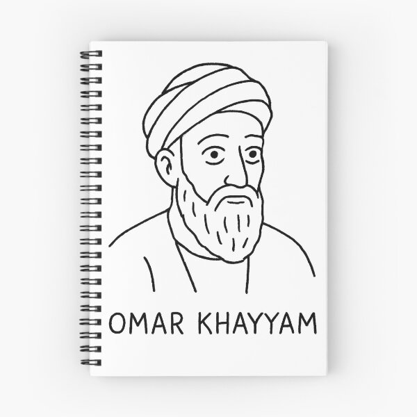 Item preview, Omar Khayyam Minimalist Line Art Portrait – Black and White Monochrome Illustration designed and sold by Artsy-With.