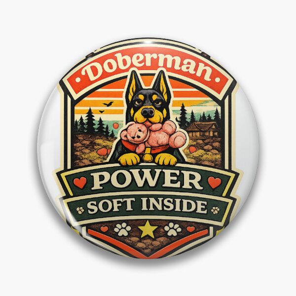 Item preview, Doberman Power Soft Inside Funny Doberman Gift designed and sold by WildVista.