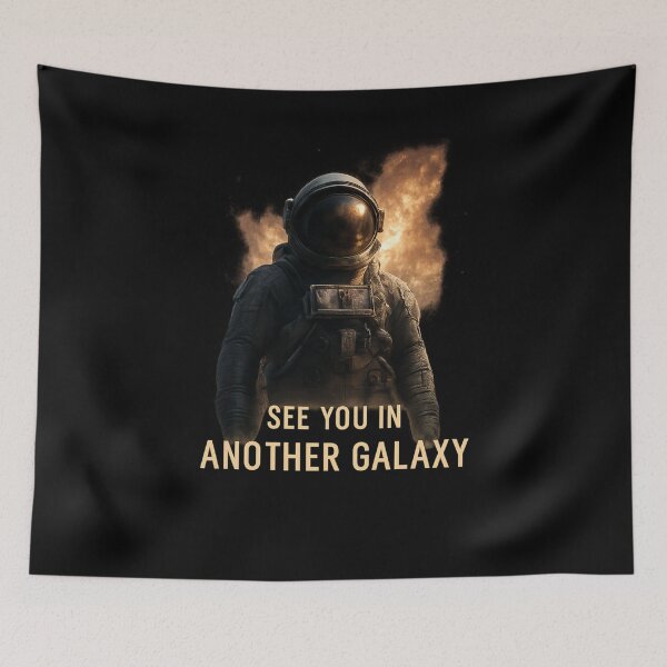 Item preview, Cinematic Astronaut in Glowing Nebula - Epic Sci-Fi Poster designed and sold by MKreative Studio.