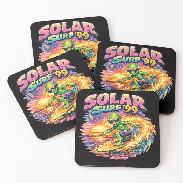 Item preview, Solar Surf 99 – Retro Alien Surfer Vaporwave Sunset Sci-Fi Art designed and sold by JonelCrafts.