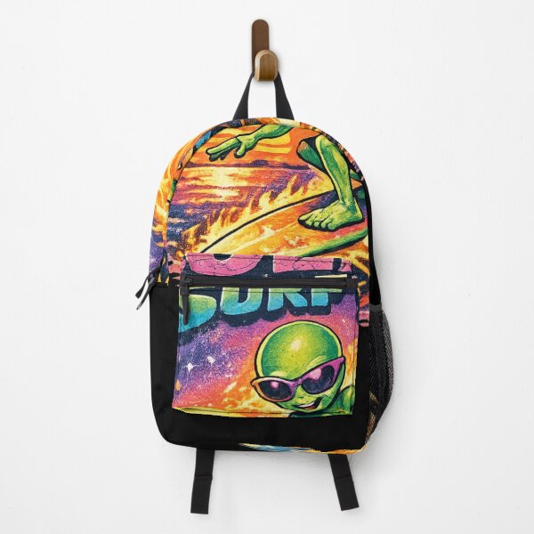 Item preview, Solar Surf 99 – Retro Alien Surfer Vaporwave Sunset Sci-Fi Art designed and sold by JonelCrafts.