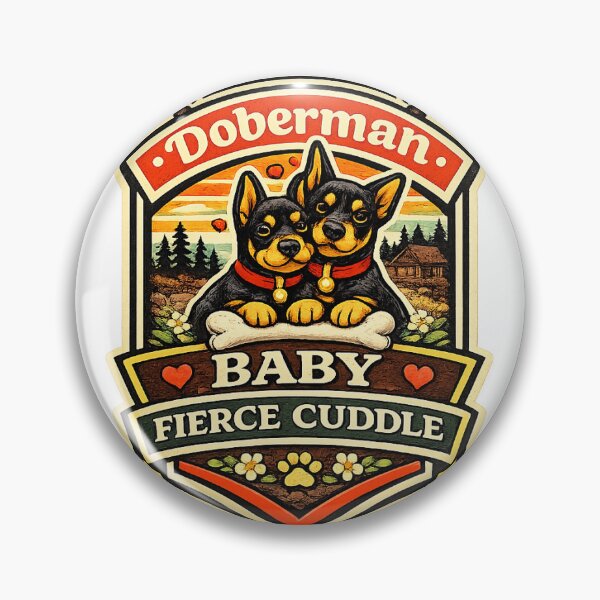 Item preview, Doberman Baby Fierce Cuddle Funny Doberman Gift designed and sold by WildVista.