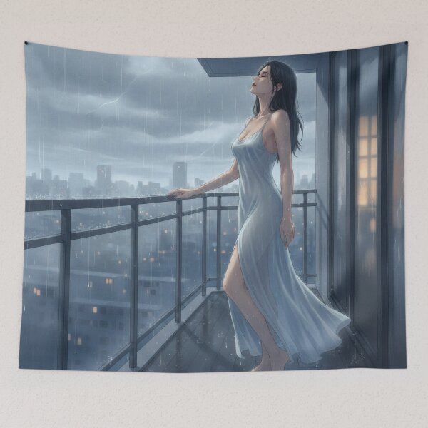 Item preview, Waifu Rain On Bare Skin designed and sold by GerwantSHOP.