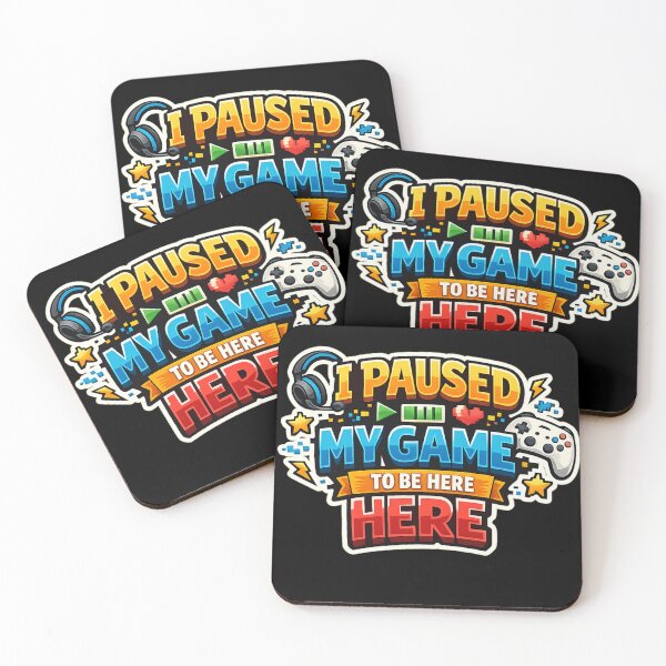 Item preview, I Paused My Game To Be Here – Funny Gamer Quote Design designed and sold by BestDetailer.