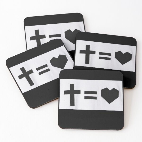 Item preview, Cross Equals Love - Minimalist Christian Streetwear designed and sold by Jan Menard Sangal Apparel.