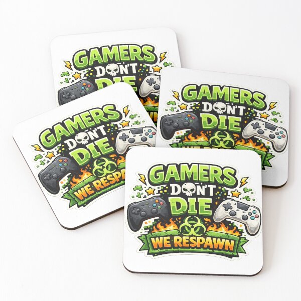 Item preview, Gamers Don’t Die – We Respawn | Funny Teen Gamer Design designed and sold by BestDetailer.