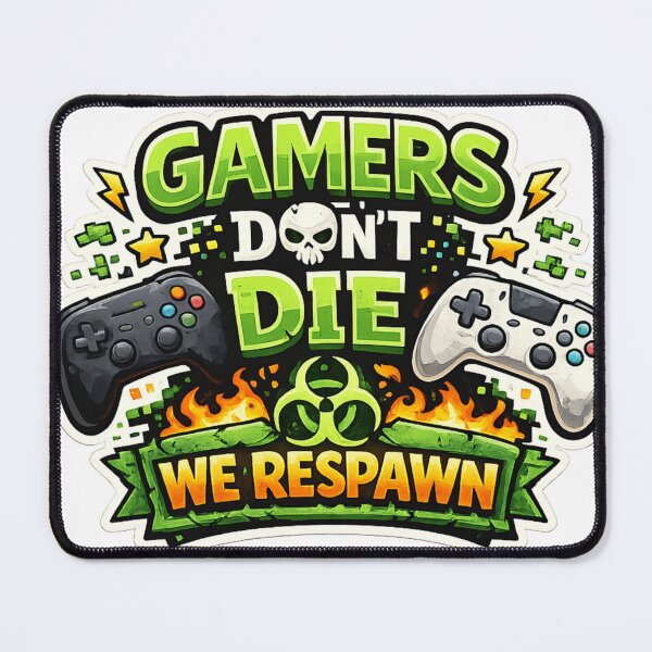 Item preview, Gamers Don’t Die – We Respawn | Funny Teen Gamer Design designed and sold by BestDetailer.