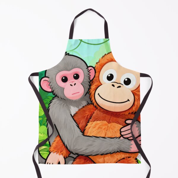 Item preview, Punch Baby Monkey – Cute Cartoon Monkey with Plush Toy, Emotional Viral Story Design 3 designed and sold by WordPlayStudio.