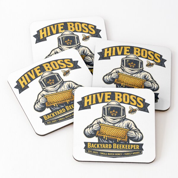 Item preview, Hive Boss Backyard Beekeeper – Small Batch Honey Family Apiary designed and sold by Pawsome Quotes.