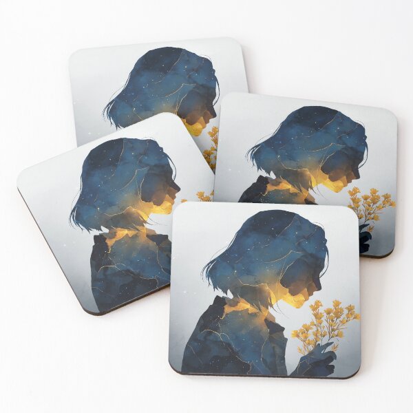 Item preview, Golden Resilience: Celestial Woman Silhouette designed and sold by Banal25.
