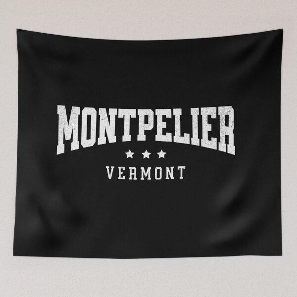 Item preview, Montpelier Vermont USA Retro Grunge Varsity Sports Design designed and sold by NiceTeeClub.