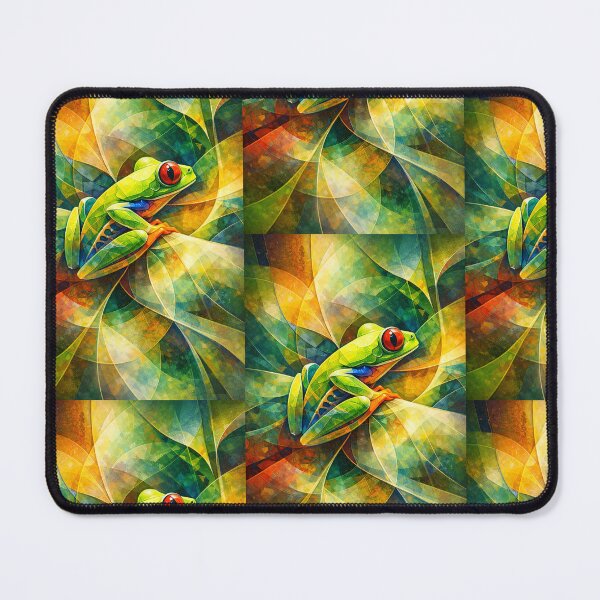 Item preview, Abstract Geometric Tree Frog Art designed and sold by RetroRespect.