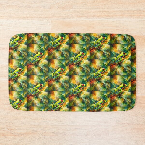 Item preview, Abstract Geometric Tree Frog Art designed and sold by RetroRespect.