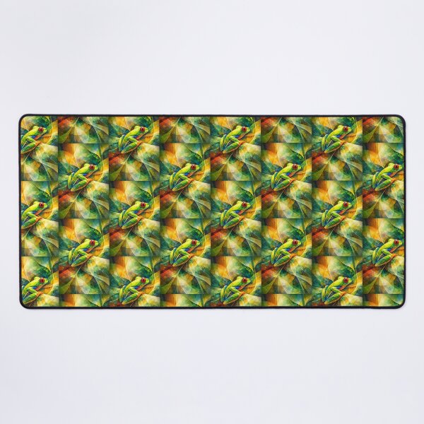 Item preview, Abstract Geometric Tree Frog Art designed and sold by RetroRespect.