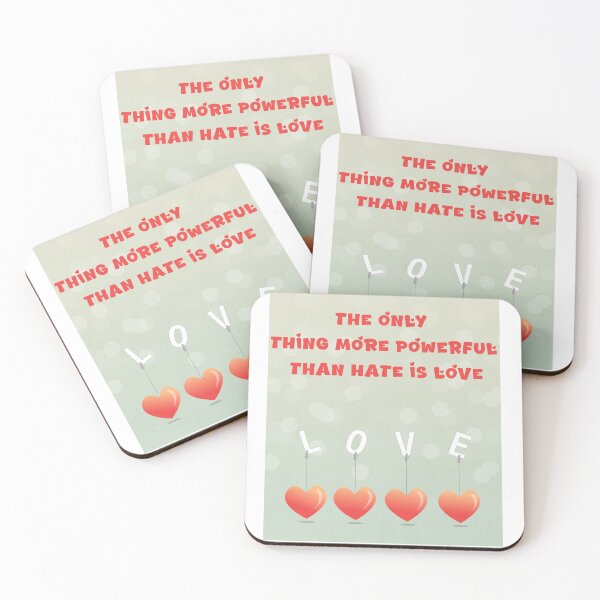 Item preview, The Only Thing More Powerful Than Hate Is Love Shirt | designed and sold by PixelWaveBD.