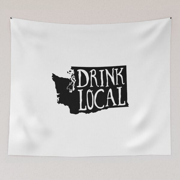 Item preview, Beba Cerveza artesanal de contorno del estado de Washington designed and sold by graf1k.