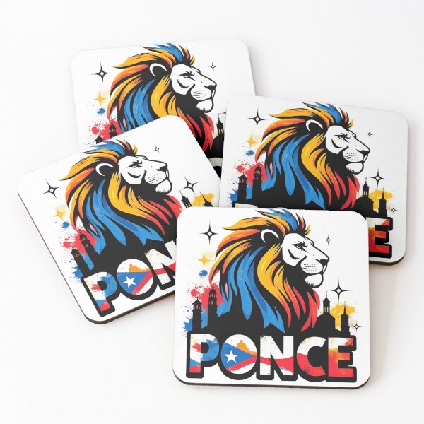 Item preview, Ponce Puerto Rico Lion Pride – Vibrant Skyline & Flag Heritage Art designed and sold by GloboStyle Design .