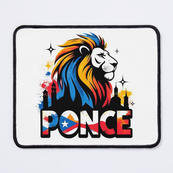Item preview, Ponce Puerto Rico Lion Pride – Vibrant Skyline & Flag Heritage Art designed and sold by GloboStyle Design .