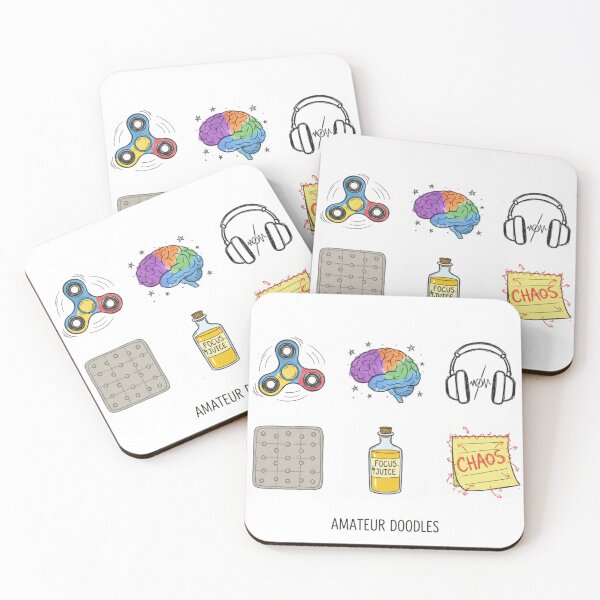 Item preview, ADHD Neurospicy Neurodiversity Trinket Library Art designed and sold by us-products.