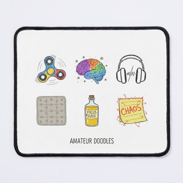 Item preview, ADHD Neurospicy Neurodiversity Trinket Library Art designed and sold by us-products.