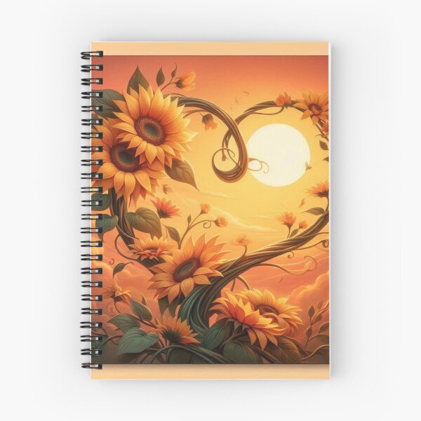 Item preview, Sunflower Heart Sunset Gouache designed and sold by Artist Bishhnu Banerji.