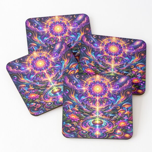 Item preview, Psychedelic Cosmic Mandala – Mystic Energy, Magical Mushrooms and Galactic Harmony Art designed and sold by Dominik1994.