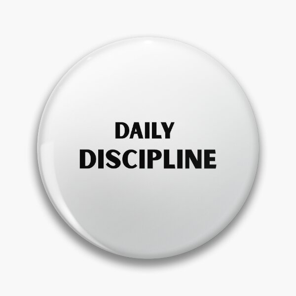 Item preview, Daily discipline motivation design designed and sold by IronMindStudio.