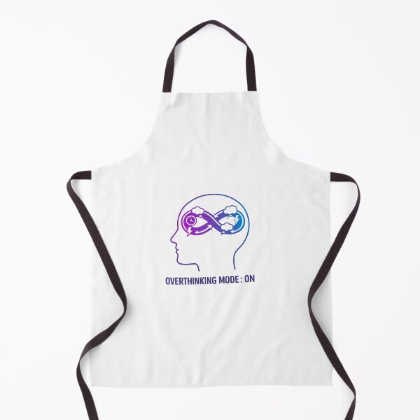Item preview, Overthinking Mode On Minimalist Brain Illustration designed and sold by Mix Mood.