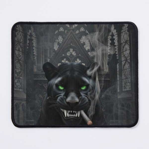 Item preview, Black Panther Gothic Phone Case – Dark Fantasy Green Eyes Big Cat Art | Edgy Aesthetic Wildlife Cover designed and sold by MoonlightEleven.