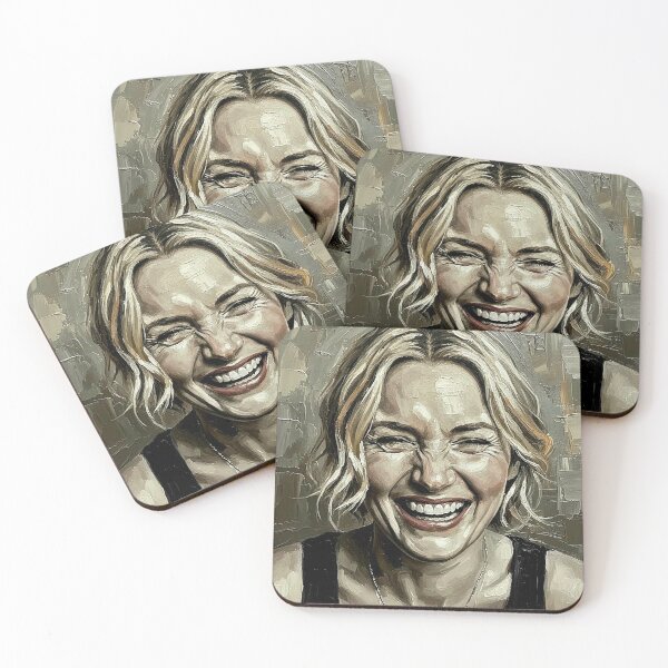 Item preview, Luminous Joy: Kate Winslet Radiant Impasto Portrait designed and sold by Art's Diner.