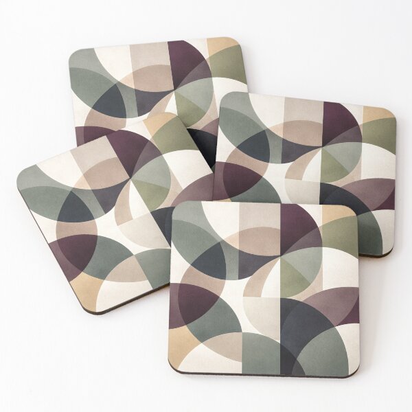 Item preview, Mid Century Modern Geometric Overlap designed and sold by the-dovlat.