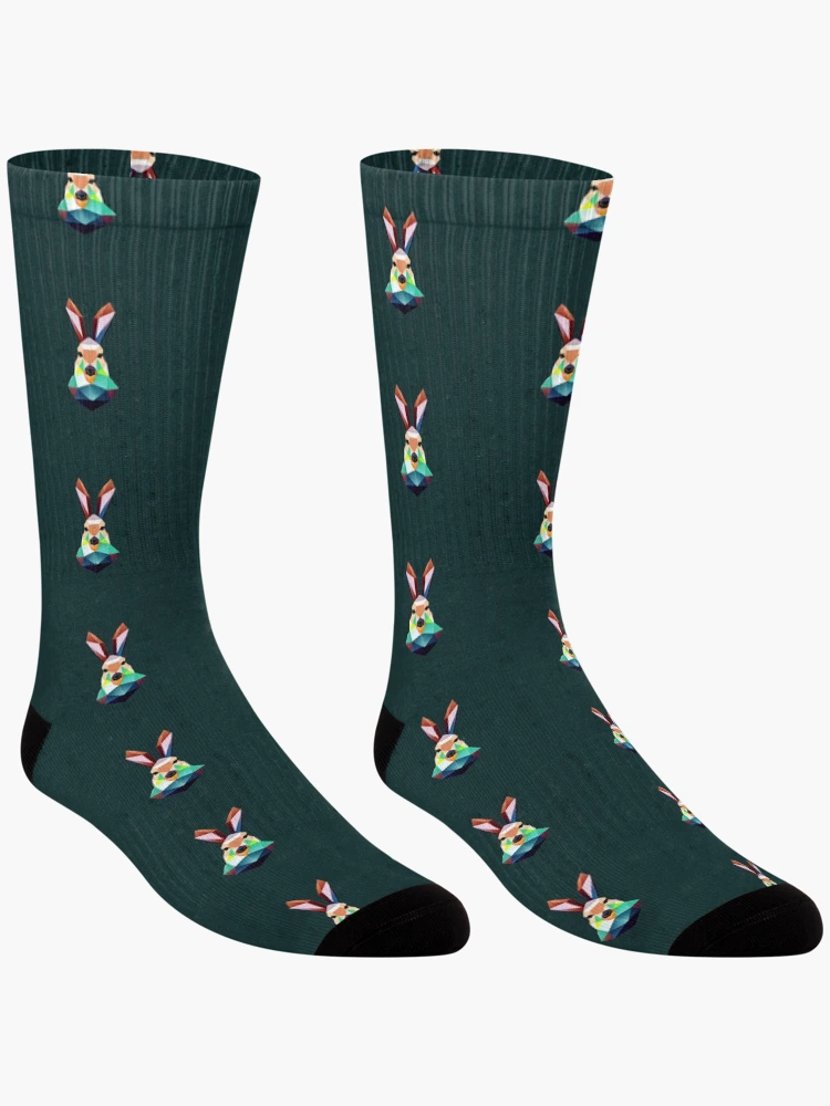 Thumbnail 3 of 5, Socks, Polygonal Rabbit designed and sold by RedFirecracker.