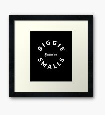 Raised on Biggie Smalls Framed Print
