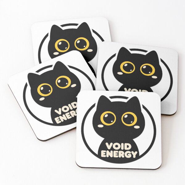 Item preview, Gato Negro Void Energy Minimalista – Estética Dark Kawaii designed and sold by Visual Dept..