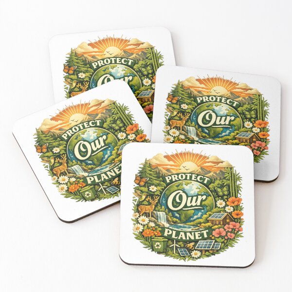 Item preview, Protect Our Planet Eco Nature Illustration Landscape designed and sold by Mix Mood.